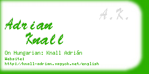 adrian knall business card